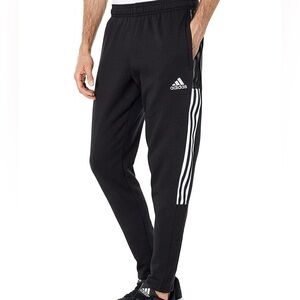 Adidas Men's Black Joggers with White Stripes NWOT